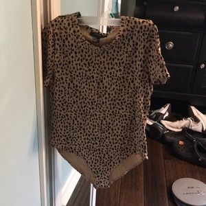 Cheetah print body suit
